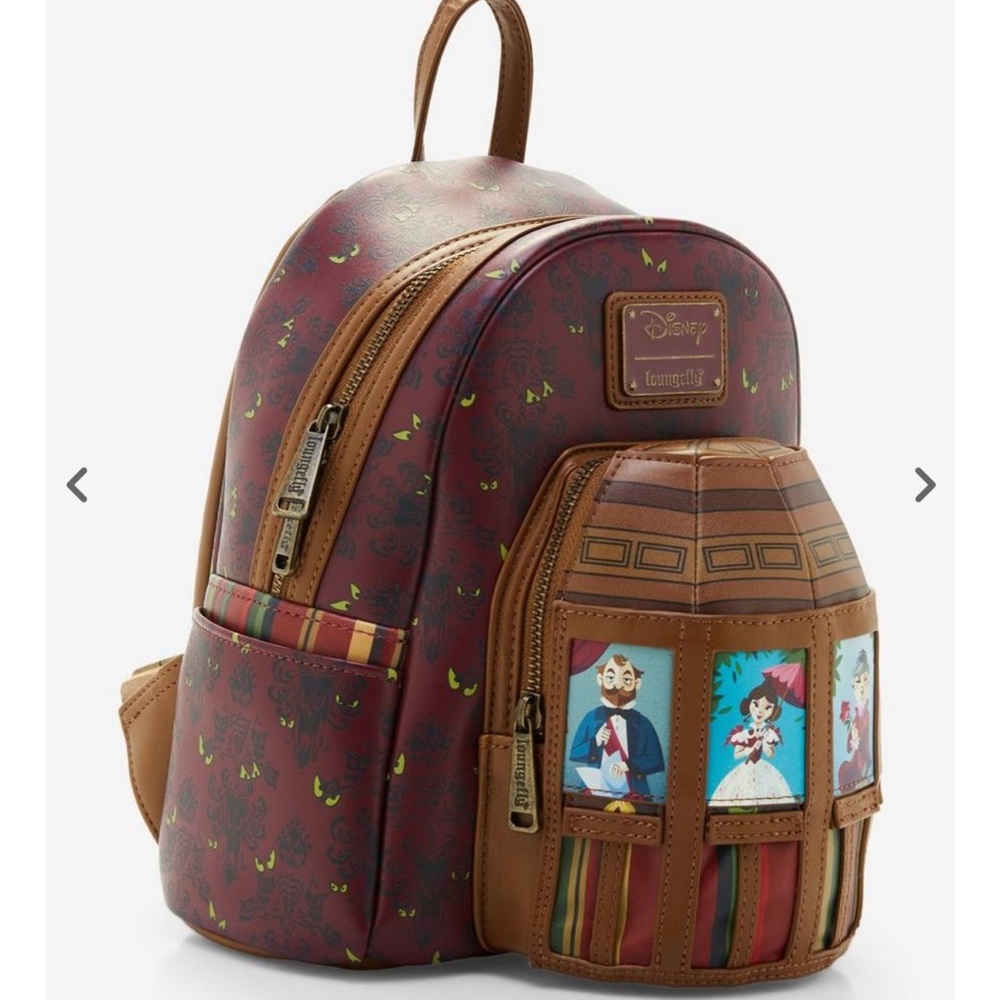Loungefly Disney The Haunted Mansion Stretching Room Portraits Mini Backpack - Picture 3 of 10